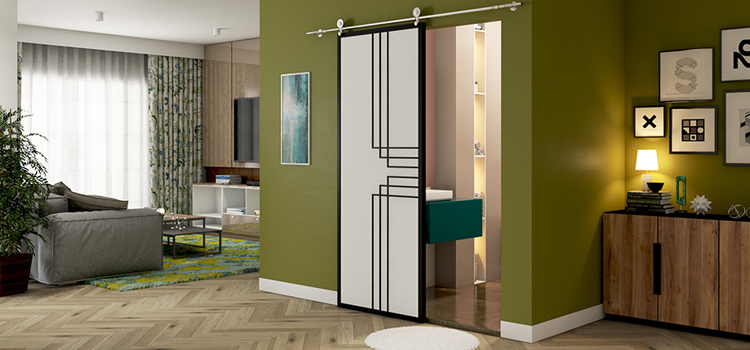sliding bathroom door installation in Brisbane