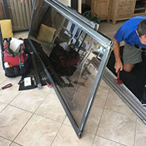 sliding glass door frame repair Brisbane